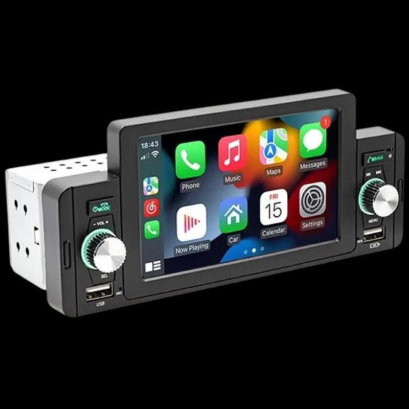SWM 160C 5 polegadas Bluetooth/Carplay/USB Preto - Autorádio 1 DIN