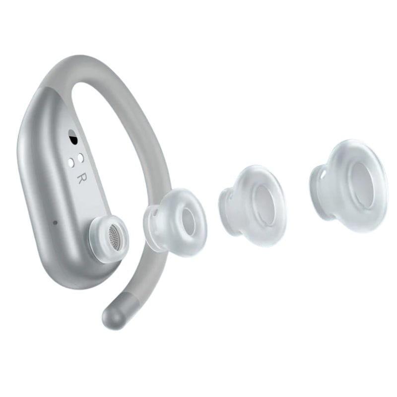 1More Fit Open Earbuds S50 Silver - Auscultadores Bluetooth com 4 tamanhos de almofadas