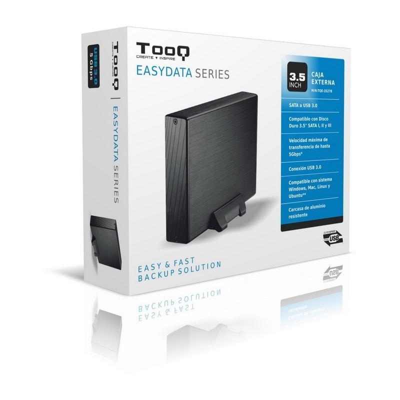 TooQ TQE-3527B HDD 3.5 SATA3 USB 3.0 Preto