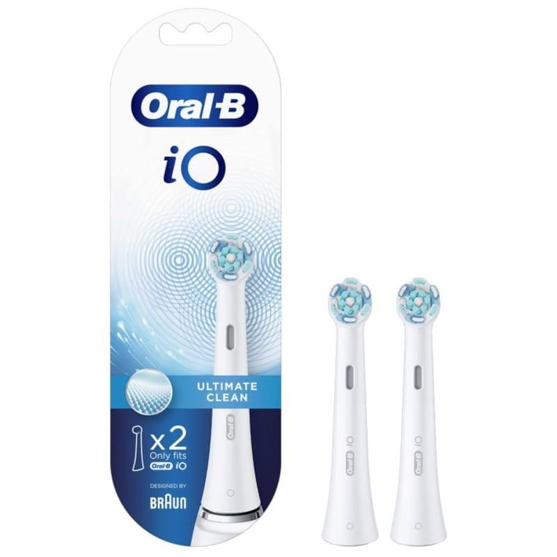 2 x Recambios de Cabezal Braun Oral-B iO Ultimate Clean Blanco - Caja