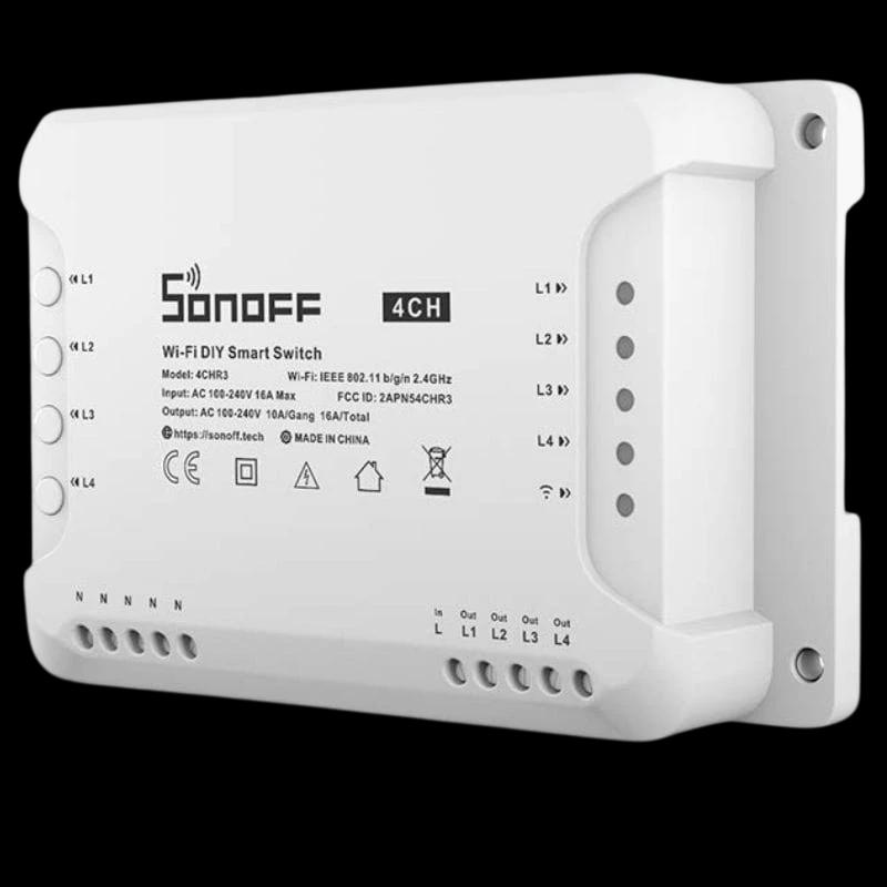 Sonoff 4CHR3 - Relé WiFi inteligente de 4 canales