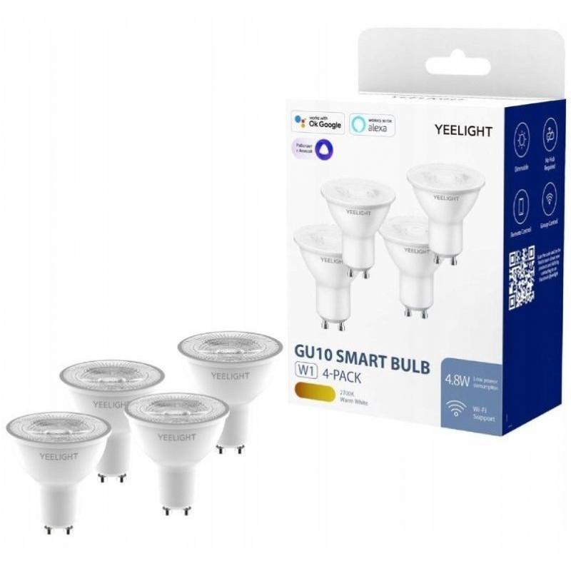 Pack x4 Yeelight GU10 Smart Bulb W1 LED Dimmer - Bombilla inteligente - Caja