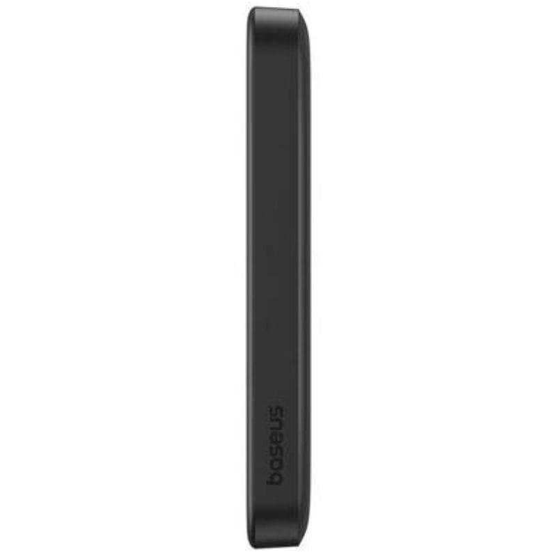 Power Bank Mini 5000mAh Baseus compatible con MagSafe Negro - Carga rápida 20W y Cable tipo C incluido de perfil
