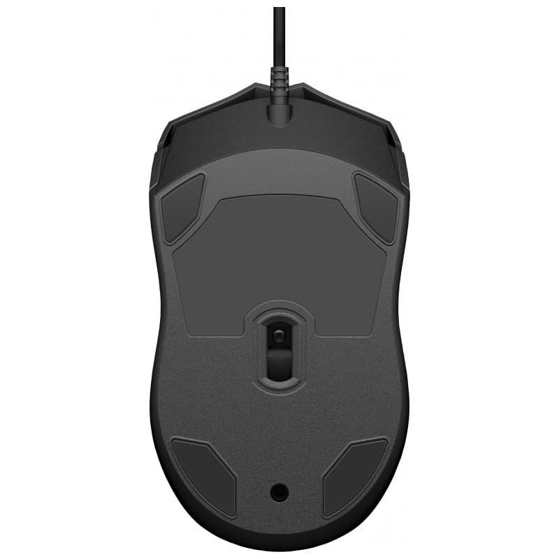 HP 6VY96AA USB Black - Wired Mouse image du bas
