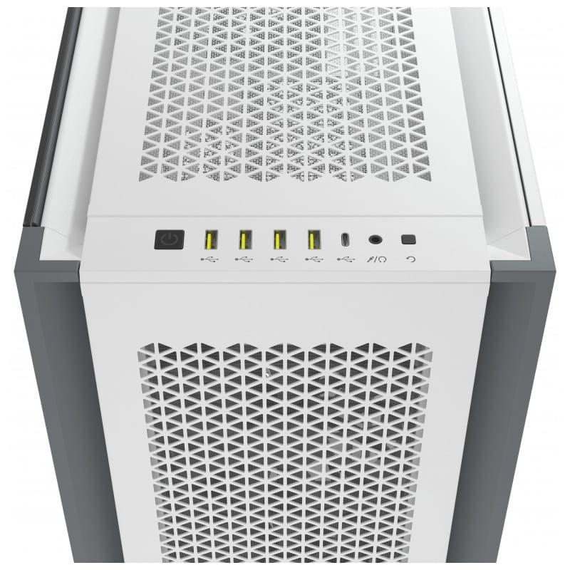 Corsair 7000D AIRFLOW Full Tower Blanco imagen visto desde arriba