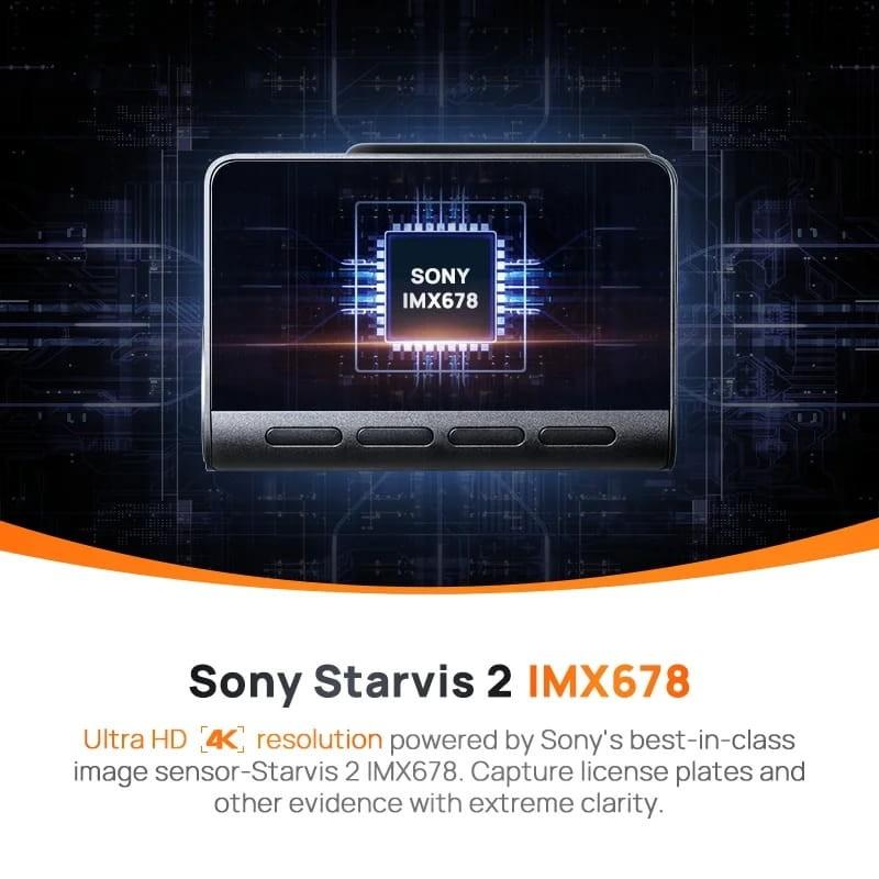 70mai Dash Cam 4K A810S - capteur Sony Starvis