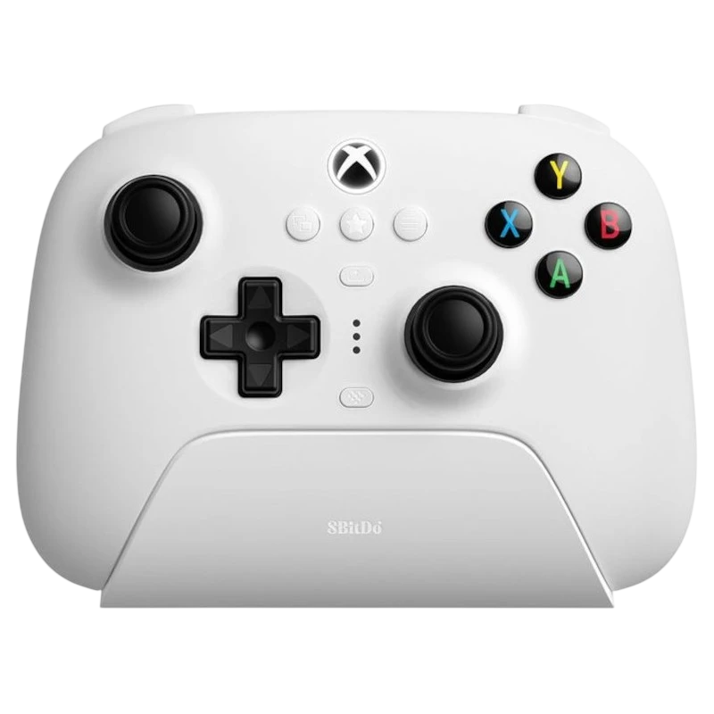 Gamepad 8BitDo Ultimate 3 Bluetooth/2.4G/Cabo com Adaptador + Base de Carregamento Branco - Controlador para Xbox/Smartphone/PC