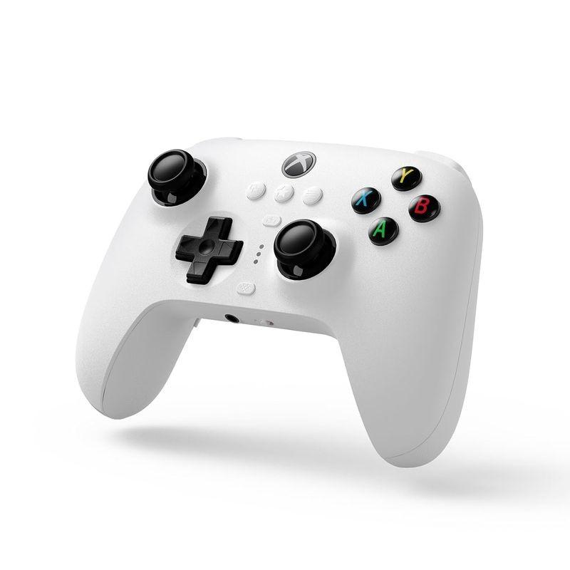 Frente de Gamepad 8BitDo Ultimate 3 Bluetooth/2.4G/Cable con adaptador + base de carga Blanco - Mando Para Xbox/Smartphone/PC