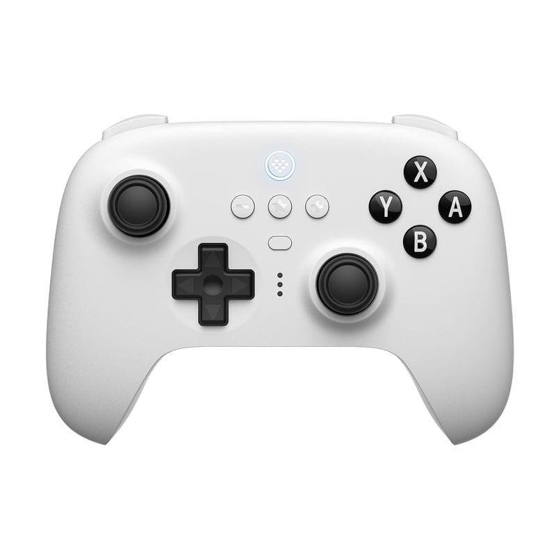 Frontal de Gamepad 8BitDo Ultimate Bluetooth 5.0 con base de carga Blanco - Mando Nintendo Switch/PC