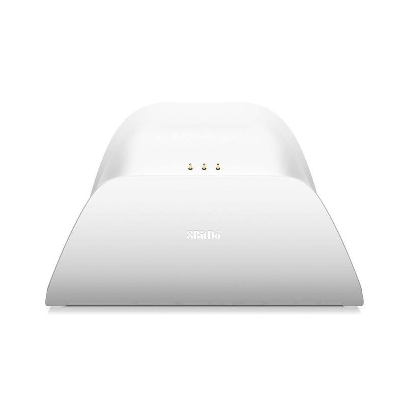 Frontal base de Gamepad 8BitDo Ultimate Bluetooth 5.0 con base de carga Blanco - Mando Nintendo Switch/PC