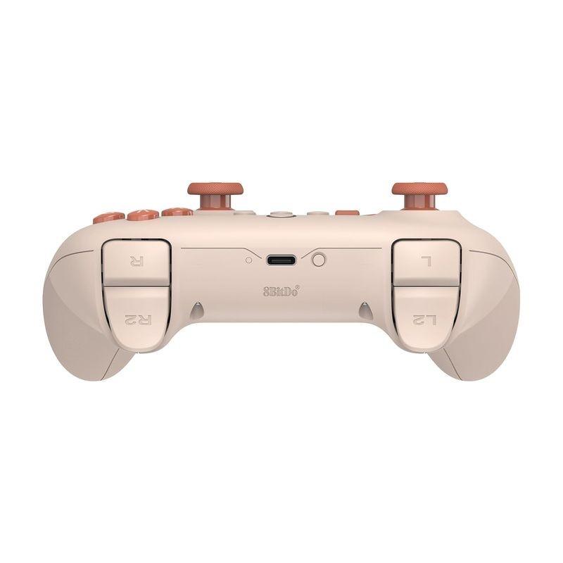 Desde arriba de Gamepad 8BitDo Ultimate C Bluetooth Naranja - Mando Pro Compatible con Nintendo Switch