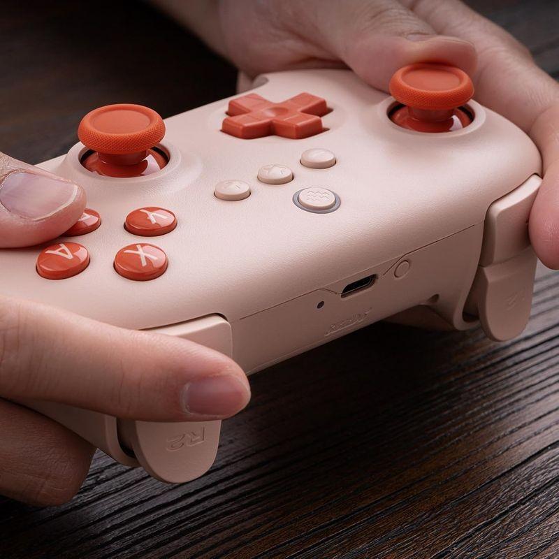 Adaptable Gamepad 8BitDo Ultimate C Bluetooth Naranja - Mando Pro Compatible con Nintendo Switch