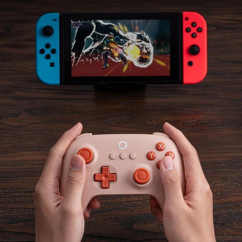 Gran calidad de Gamepad 8BitDo Ultimate C Bluetooth Naranja - Mando Pro Compatible con Nintendo Switch