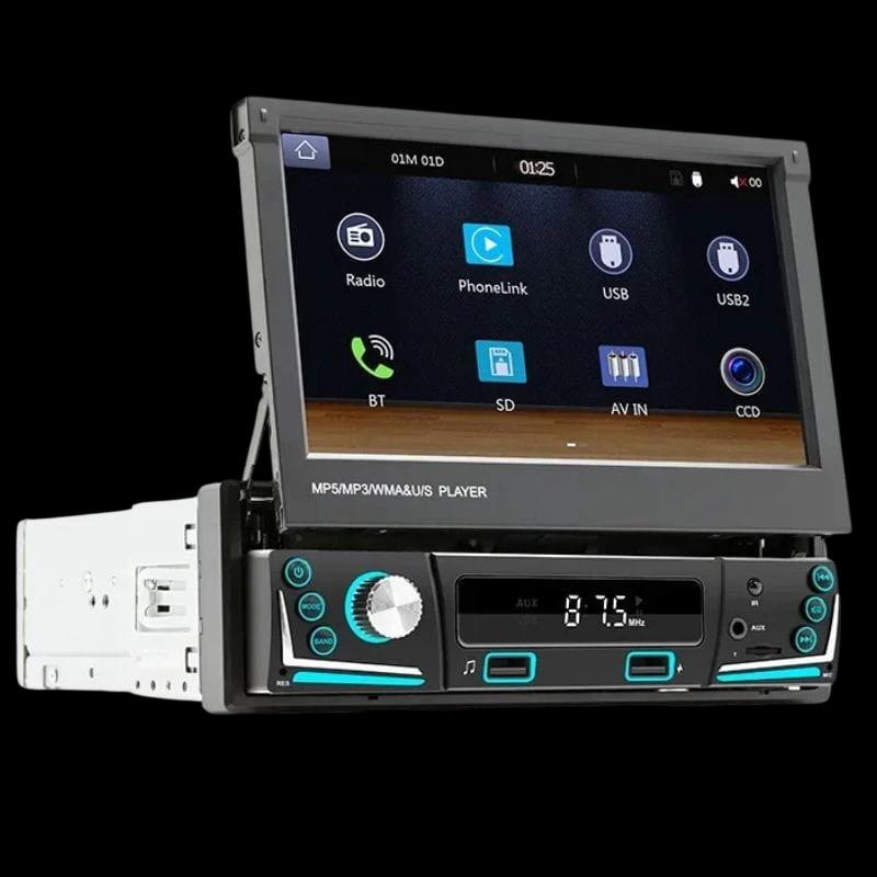 SWM 9606C-S 7 polegadas Bluetooth/MirrorLink/Carplay/USB Preto - Rádio Automóvel 1 DIN