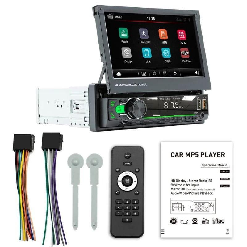 SWM 9901C-S Bluetooth/Mirror Link/Carplay/USB Negro - Autorradio 1 DIN contenido de la caja