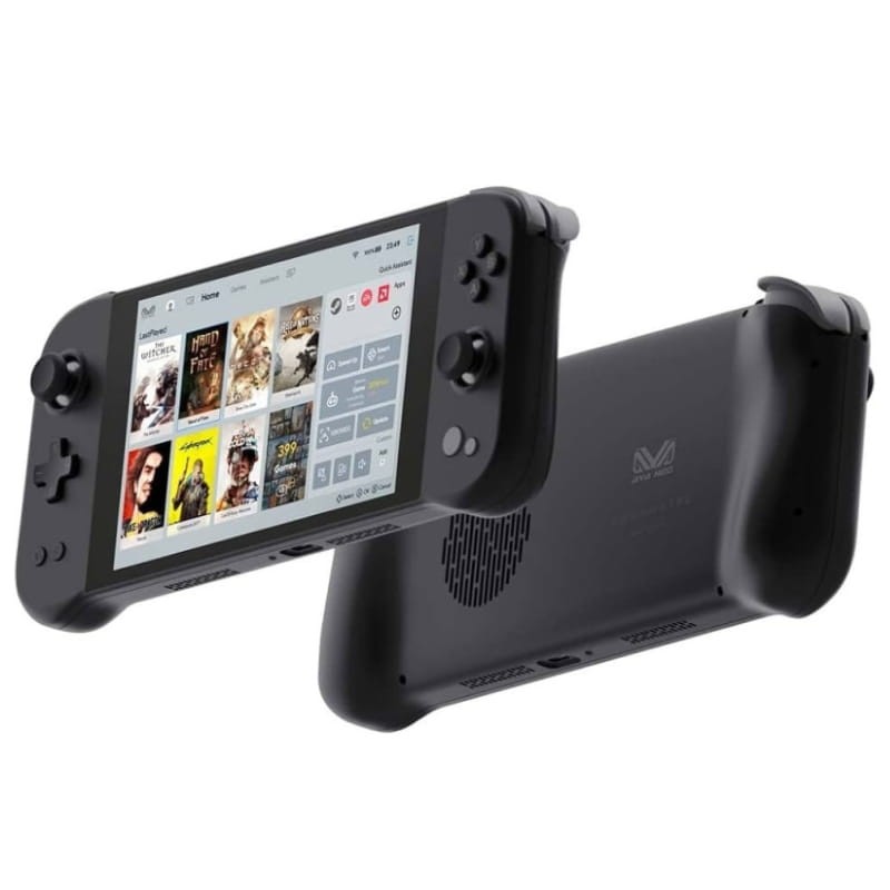 AYANEO Next Lite AMD 5 4500U/16GB/512GB Preto - Consola portátil - vista frontal e traseira