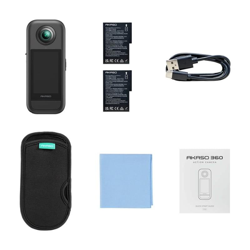 Akaso 360 5.7K WiFi - Cámara Deportiva - contenido de la caja