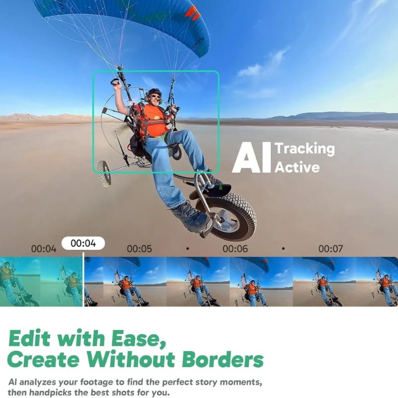 Akaso 360 5.7K WiFi - Cámara Deportiva - seguimiento inteligente