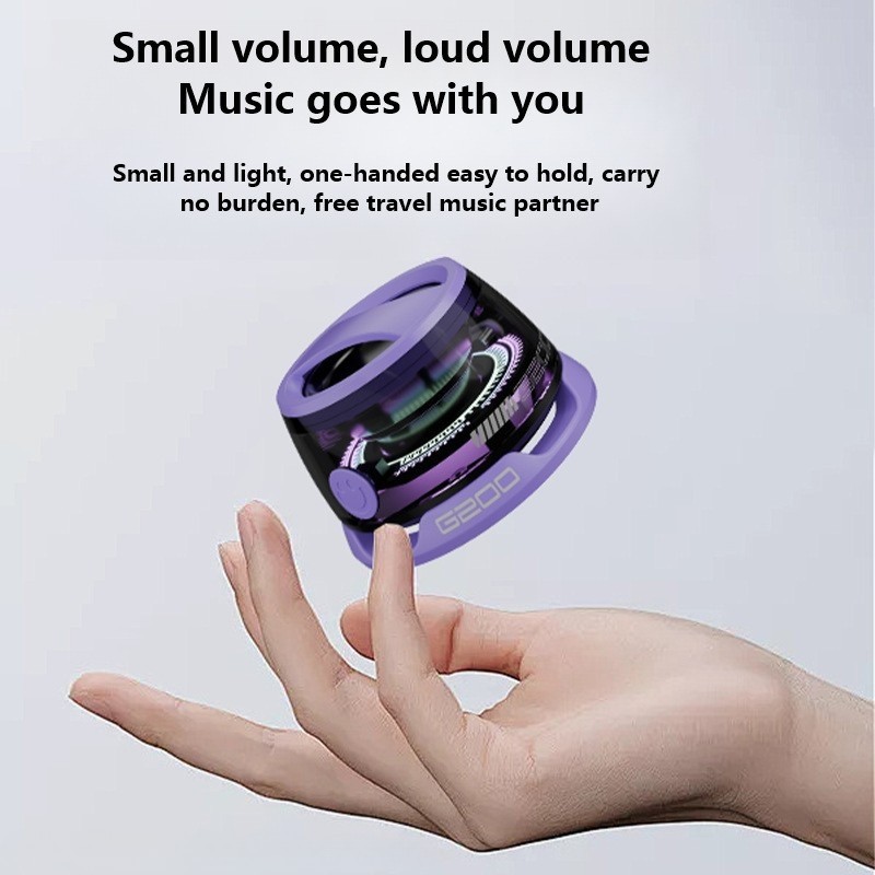 Altifalante portátil G200 5W Roxo - conceção portátil