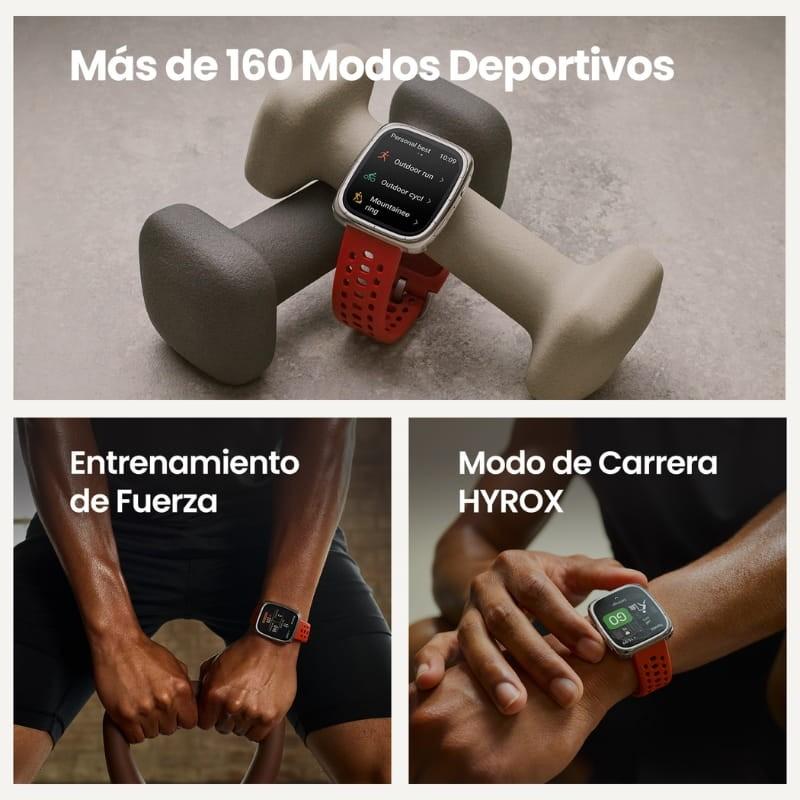 Amazfit Active 2 Square Bracelet en Cuir Noir - modes sport