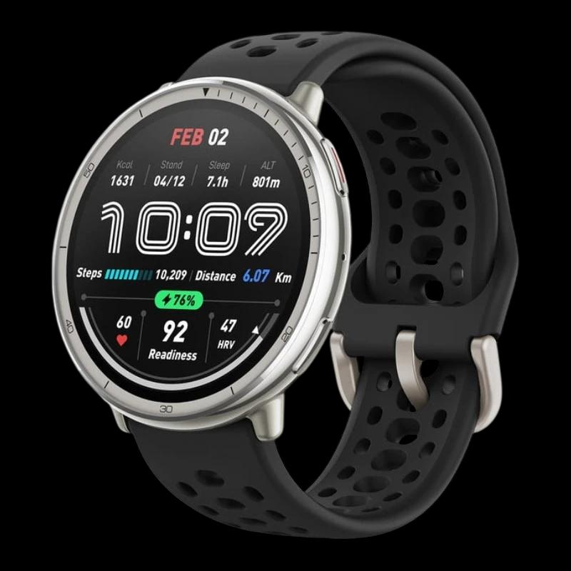 Amazfit Active 2 Correa Silicona Negro  - Reloj Inteligente con GPS