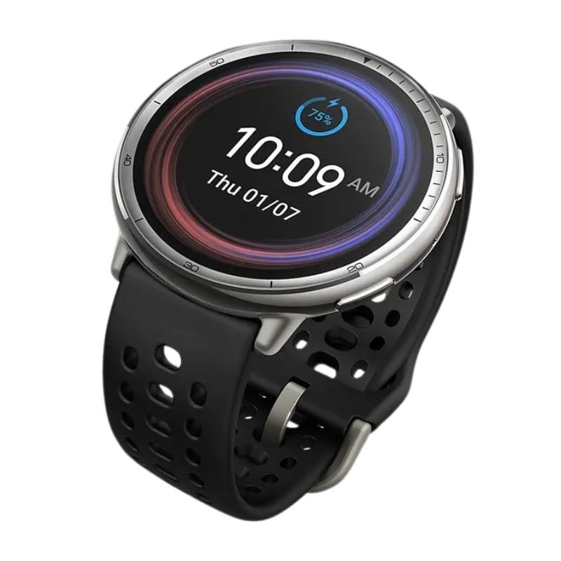 Amazfit Active 2 Correa Silicona Negro  - Reloj Inteligente con GPS - vista a 45 grados