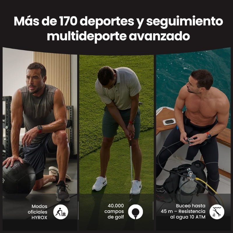 Amazfit Balance 2 Preto - modos desportivos