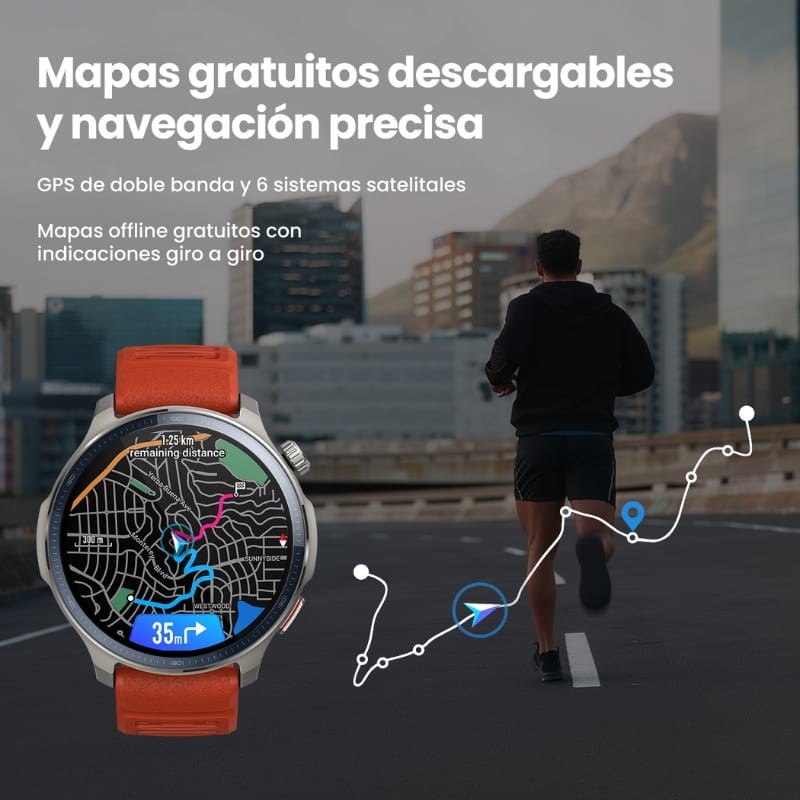 Amazfit Balance 2 Preto - sistema GPS