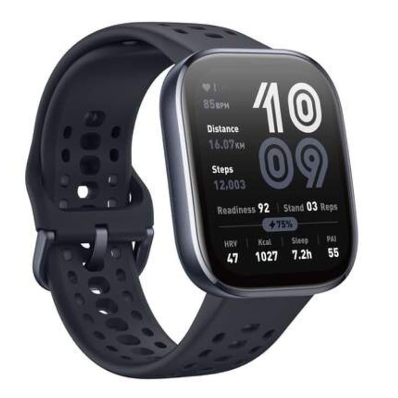 Amazfit Bip 6 Negro - vista a 45 grados