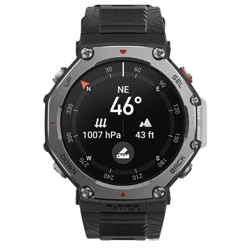 Amazfit T-Rex 3 Noir - Montre intelligente - Boussole