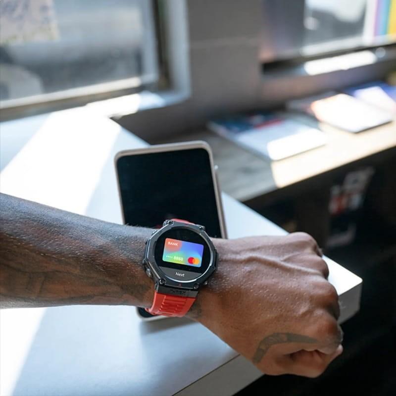 Amazfit T-Rex 3 Noir - Montre intelligente - NFC