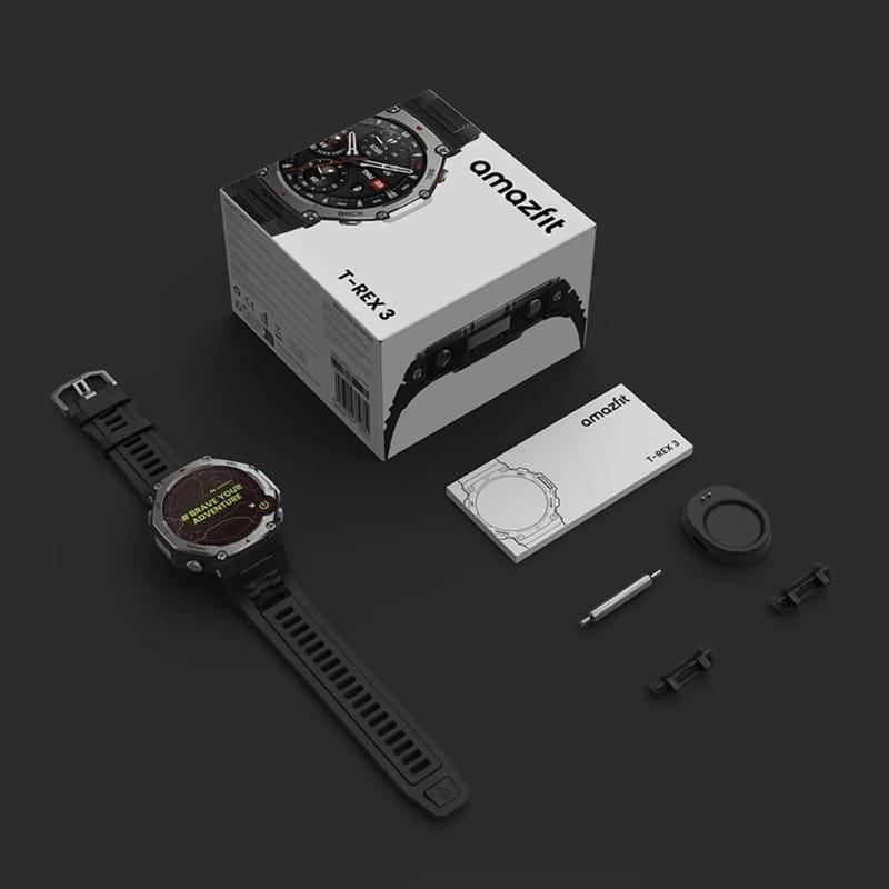 Amazfit T-Rex 3 Noir - Montre intelligente - contenu de la boîte