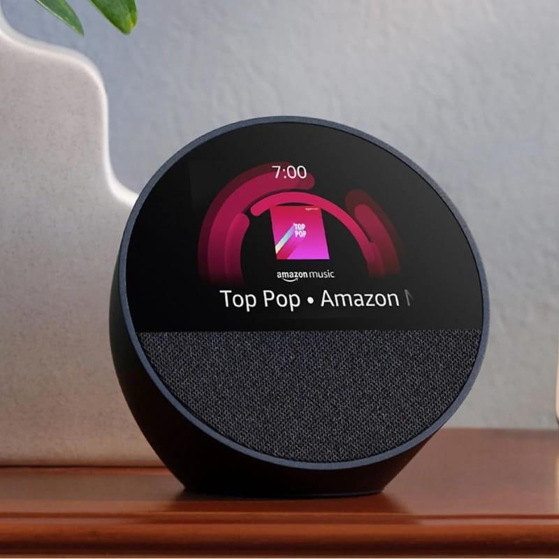 Amazon Echo Spot (2024) Preto - Assistente Smart Home - reprodução de música