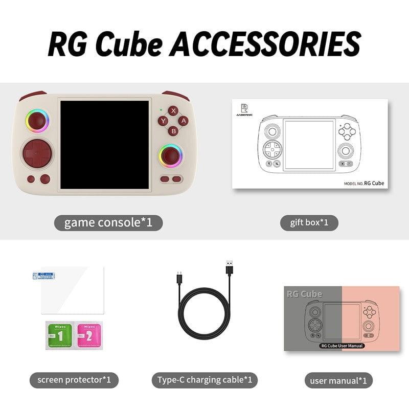 Anbernic RG Cube 8GB/128GB Gris - contenido de la caja