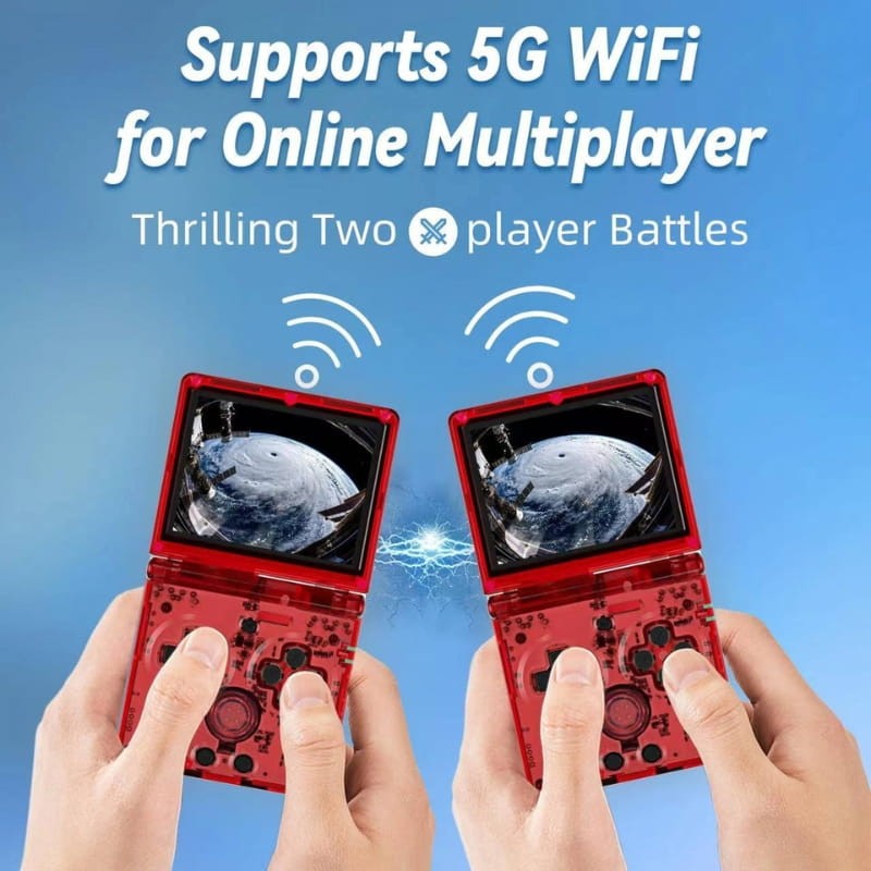 Anbernic RG35XXSP 64 GB Prata - modo multijogador