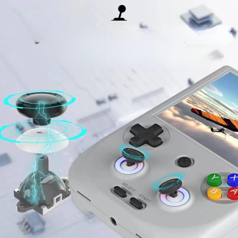 Console Rétro Portable Anbernic RG406V 8Go/128Go Gris - joystick hall