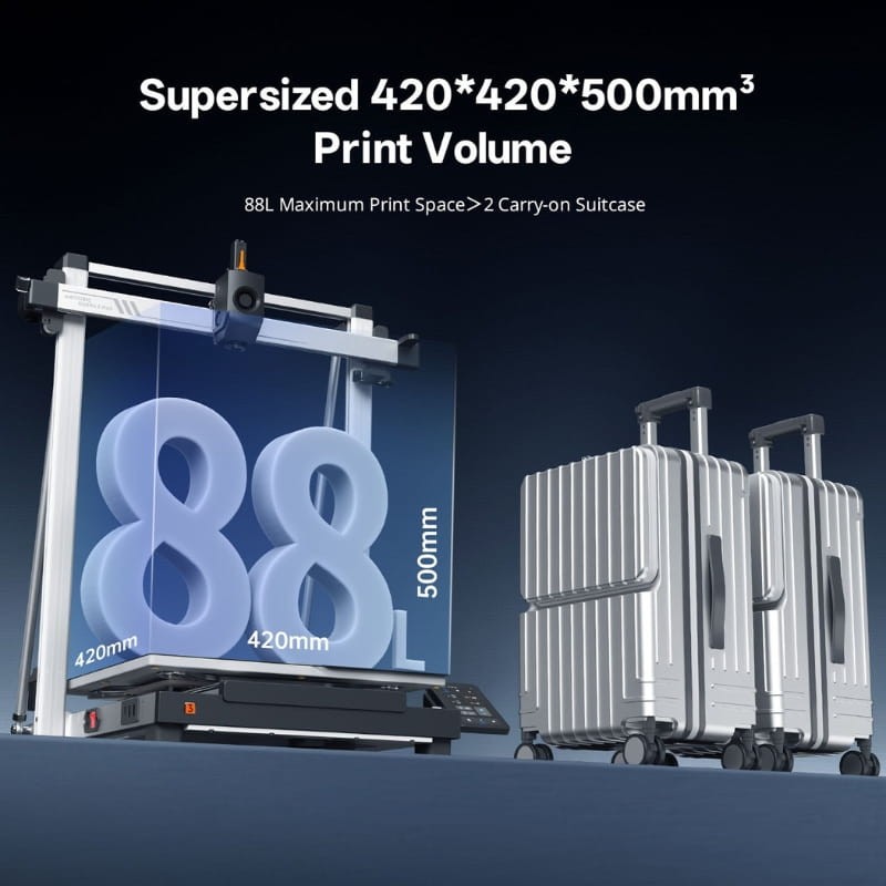 Anycubic Kobra 3 Max Combo - surface d'impression