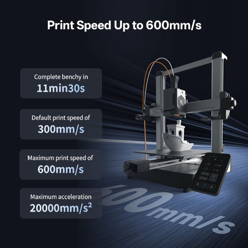 Anycubic Kobra 3 V2 Combo - velocidad de impresión
