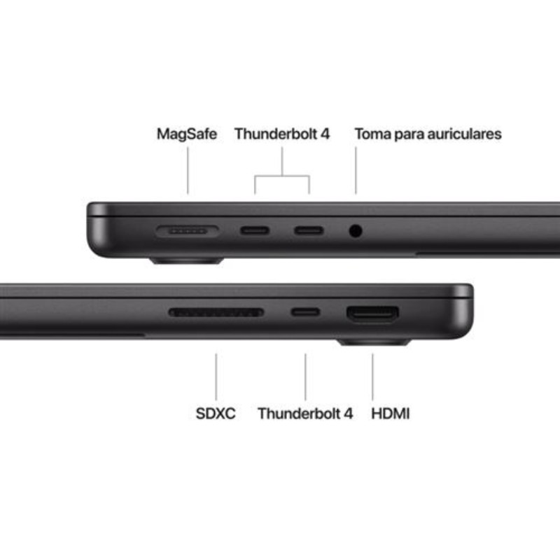 Apple MacBook Pro Apple M M4 16Go/512Go Noir 14,2 - interface