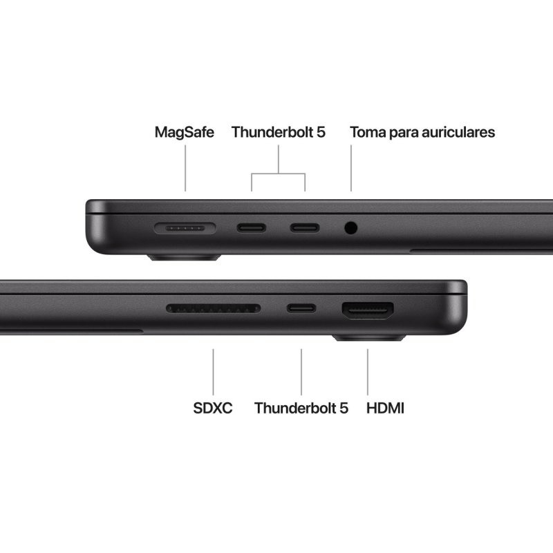 Apple MacBook Pro Apple M M4 Pro 24Go/1To Noir 14,2 - interface