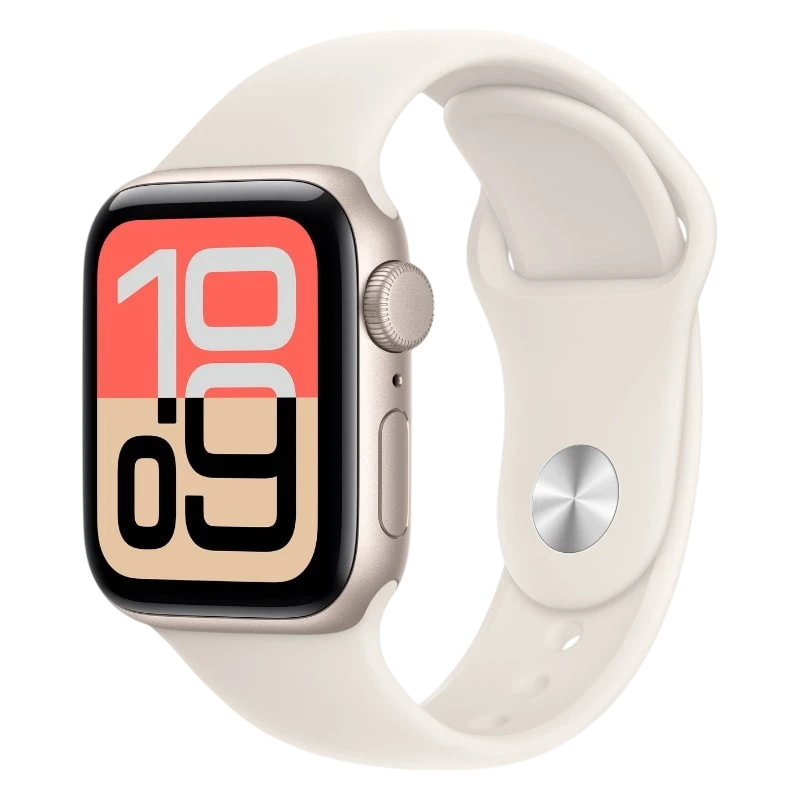 Apple Watch SE 3 GPS 40 mm Blanc stellaire avec bracelet sport blanc S/M