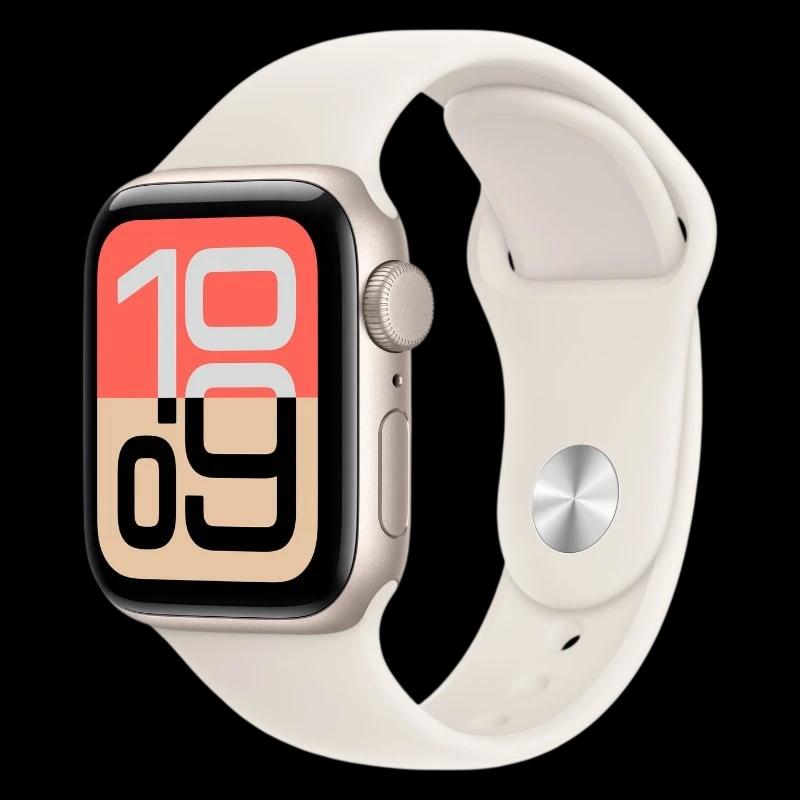 Apple Watch SE 3 GPS 40 mm Branco Estelar com Pulseira Desportiva Branco S/M
