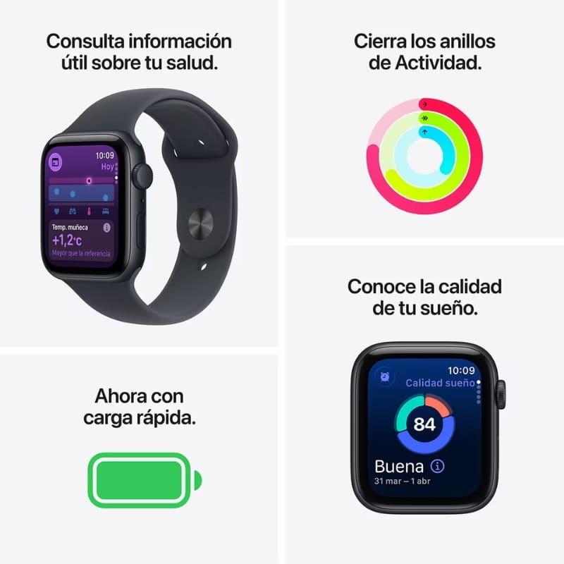 Apple Watch SE 3 GPS 40 mm Branco Estelar - aspectos salientes