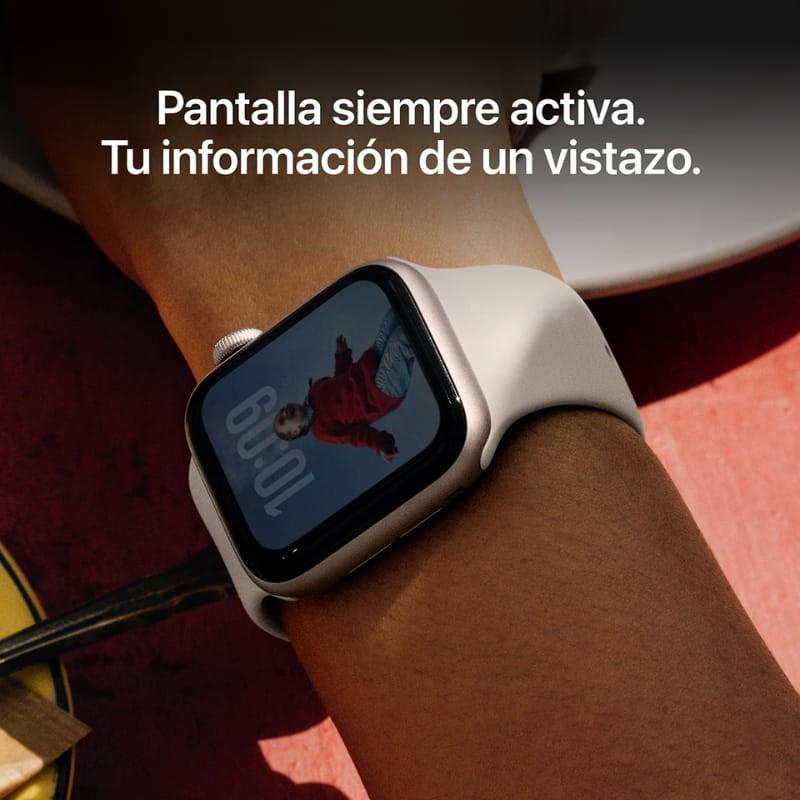 Apple Watch SE 3 GPS 40 mm Branco Estelar - ecrã sempre ativo