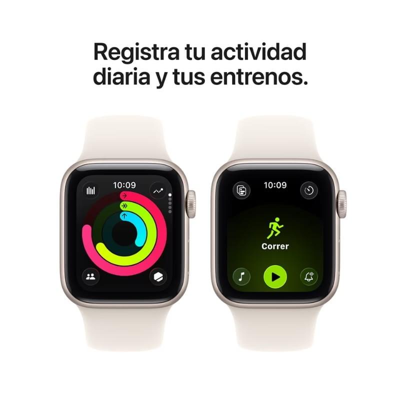 Apple Watch SE 3 GPS 40 mm Branco Estelar - acompanhamento desportivo