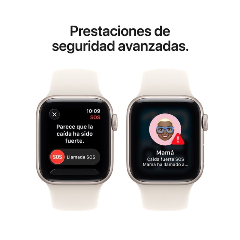 Apple Watch SE 3 GPS 40 mm Branco Estelar - função SOS