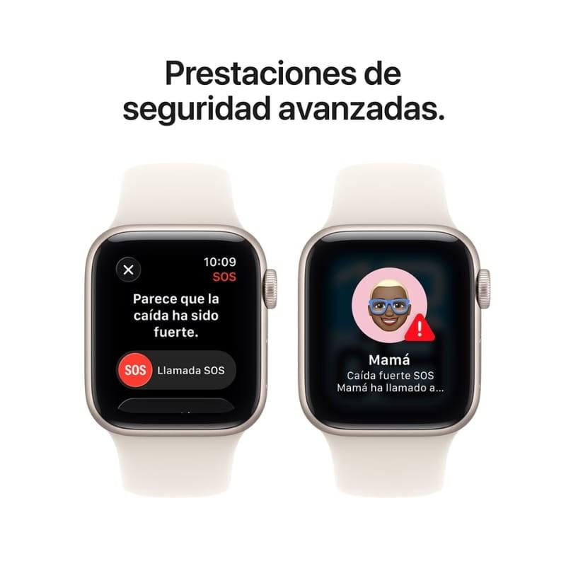 Apple Watch SE 3 GPS 40 mm Branco Estelar - função SOS