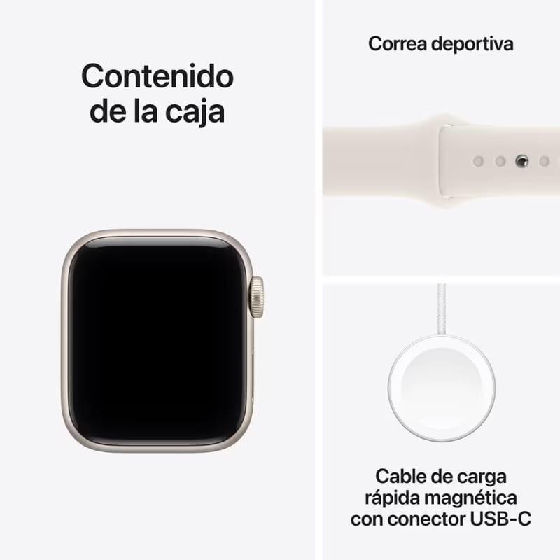 Apple Watch SE 3 GPS 40 mm Branco Estelar - conteúdo da caixa
