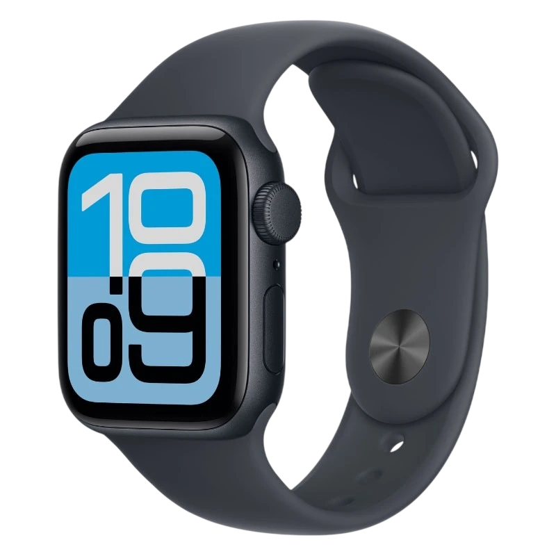 Apple Watch SE 3 GPS 40 mm Minuit avec bracelet sport Noir M/L