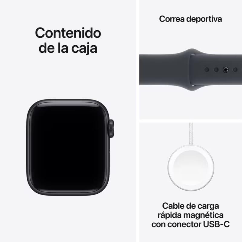 Apple Watch SE 3 GPS 40 mm Meia-Noite M/L - conteúdo da caixa